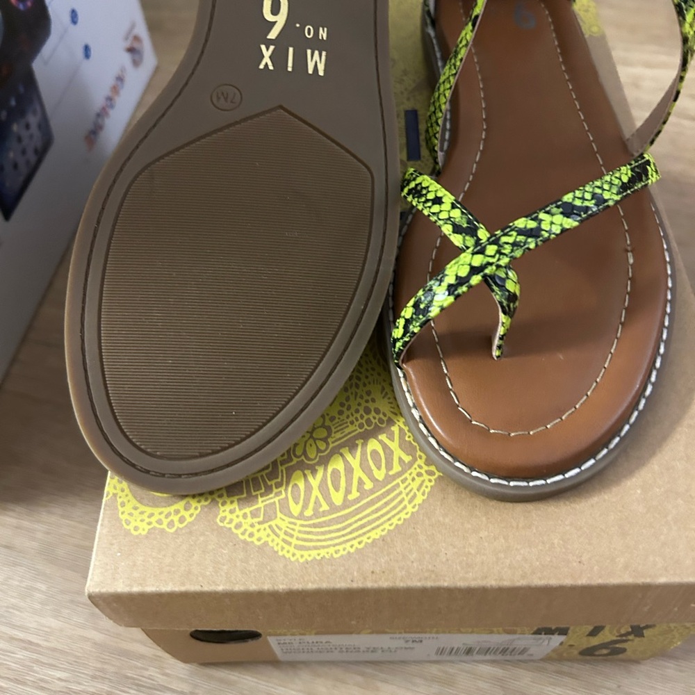 Mix No. 6 Yellow and Brown Sandals